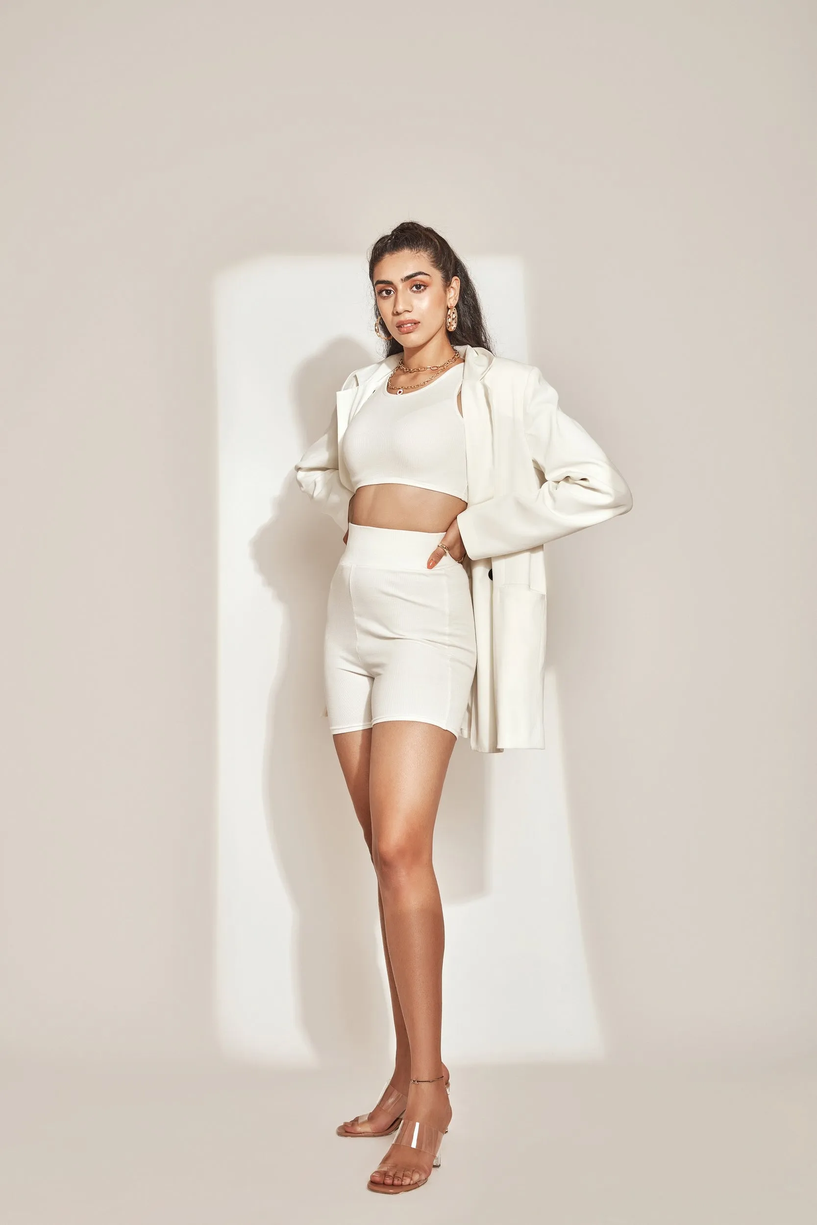 Athleisure Tank Top White