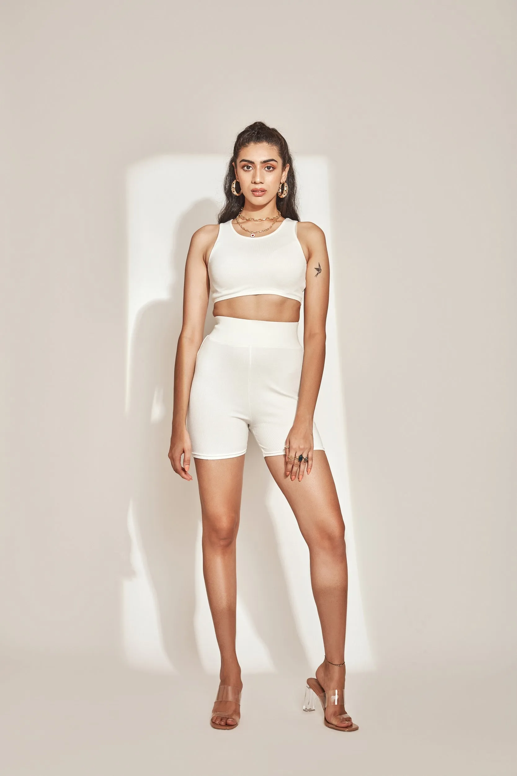 Athleisure Tank Top White