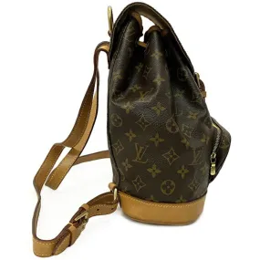 Backpack Monsuri MM Brown Beige Monogram M51136 Canvas Nume SP0918 LOUIS VUITTON Flap