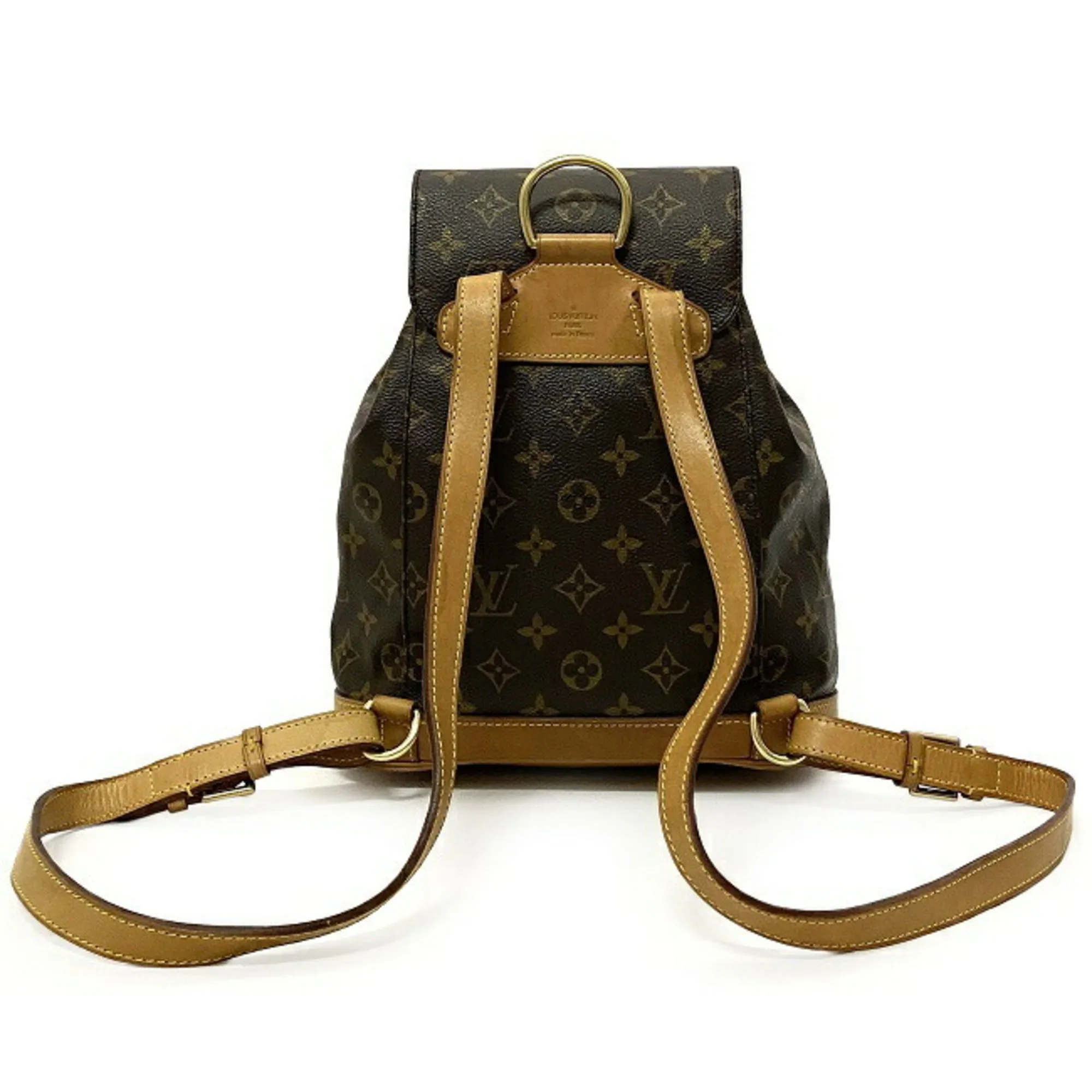 Backpack Monsuri MM Brown Beige Monogram M51136 Canvas Nume SP0918 LOUIS VUITTON Flap