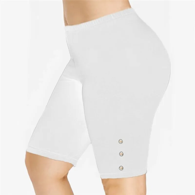 Ladies Outdoor exercise Plain Active Summer Cycling Shorts Stretch Basic Short Hot Solid Black Soft wear Shorts for women female