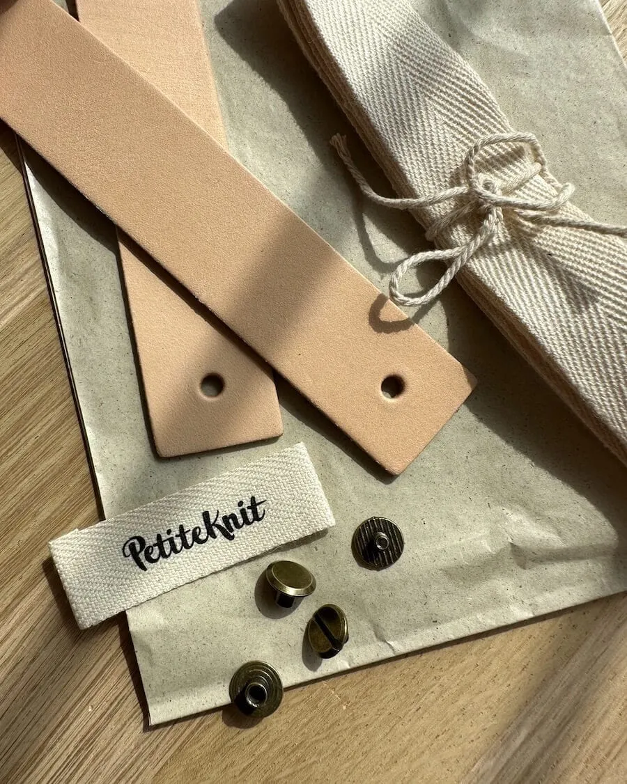 LEATHER STRAP FOR TERRAZZO BAG - Petite Knit