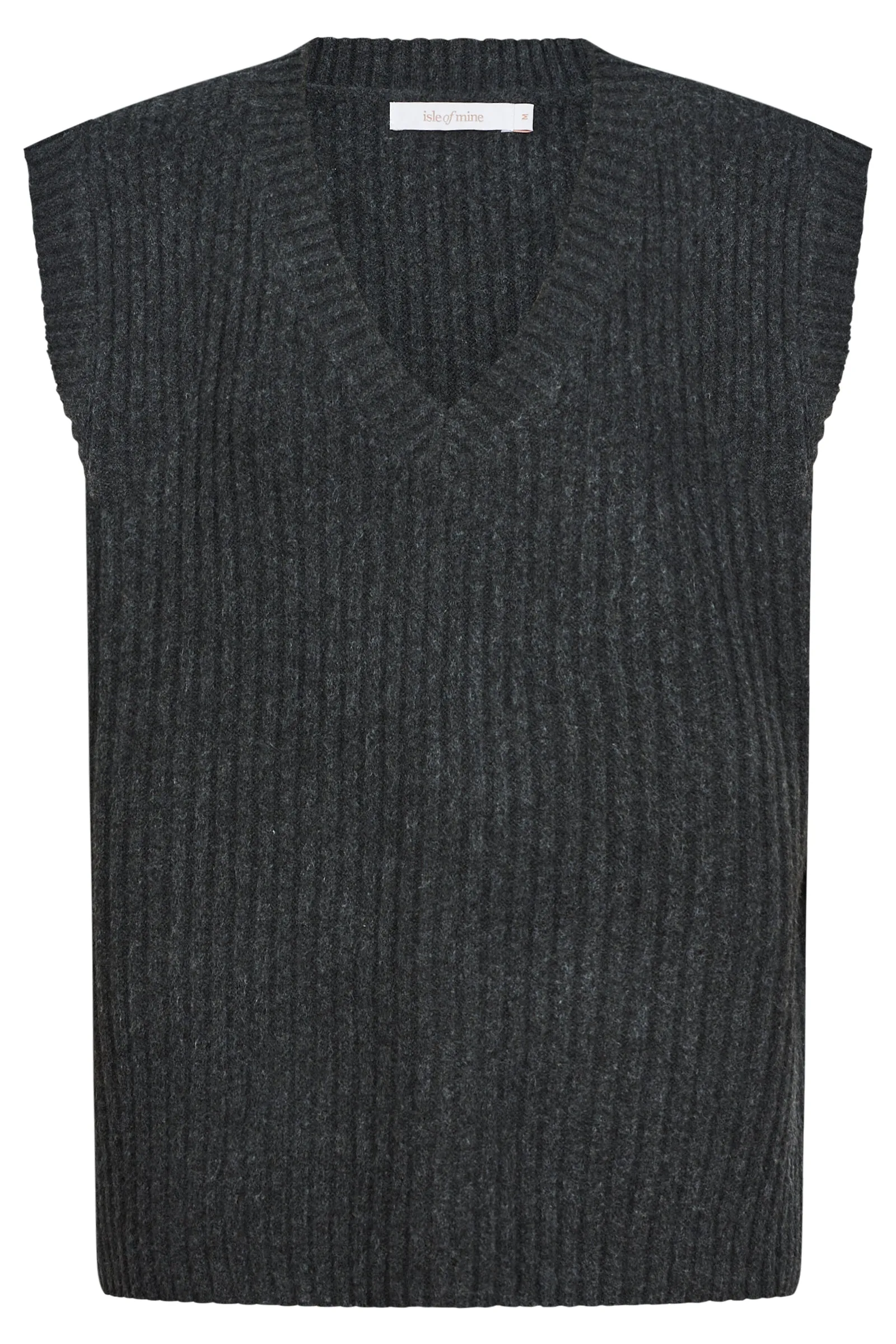 MIRU KNIT VEST- ASH