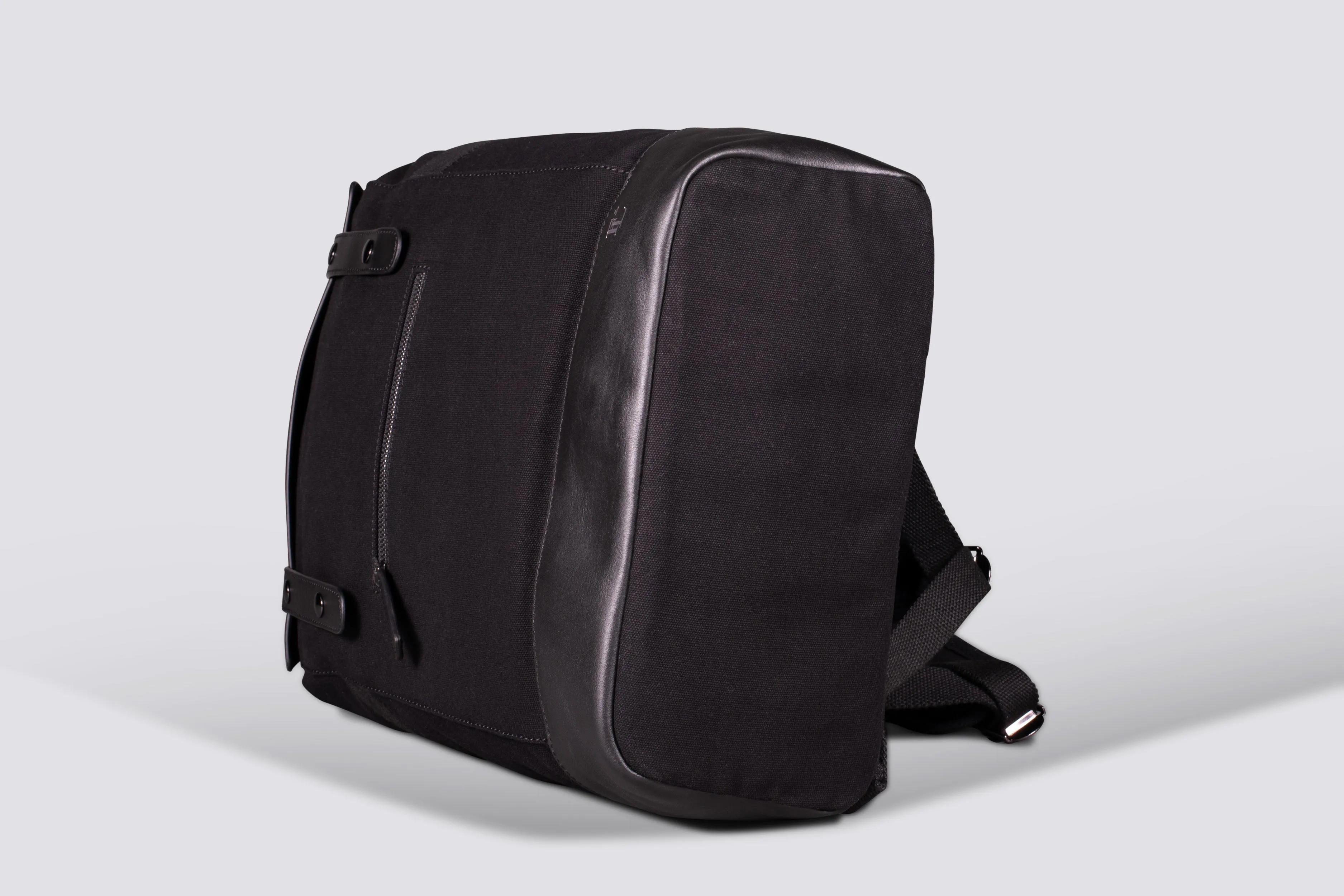 Rider Backpack | Black Waxed Canvas