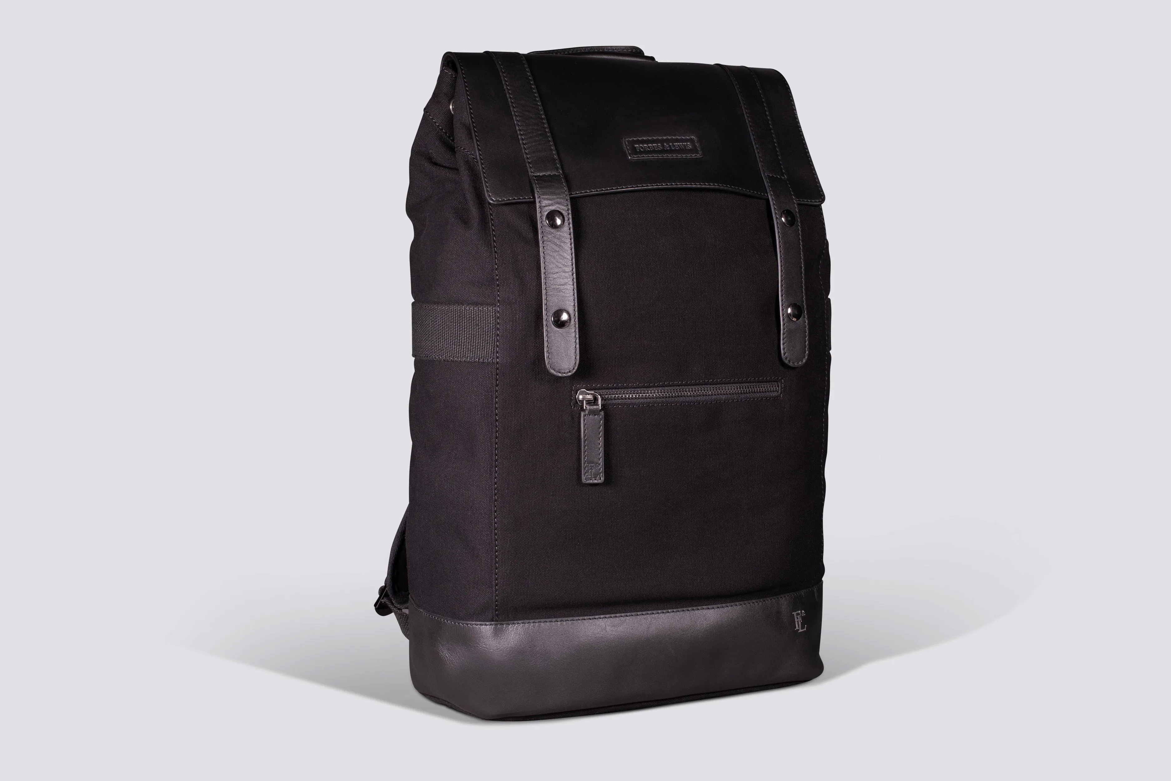 Rider Backpack | Black Waxed Canvas