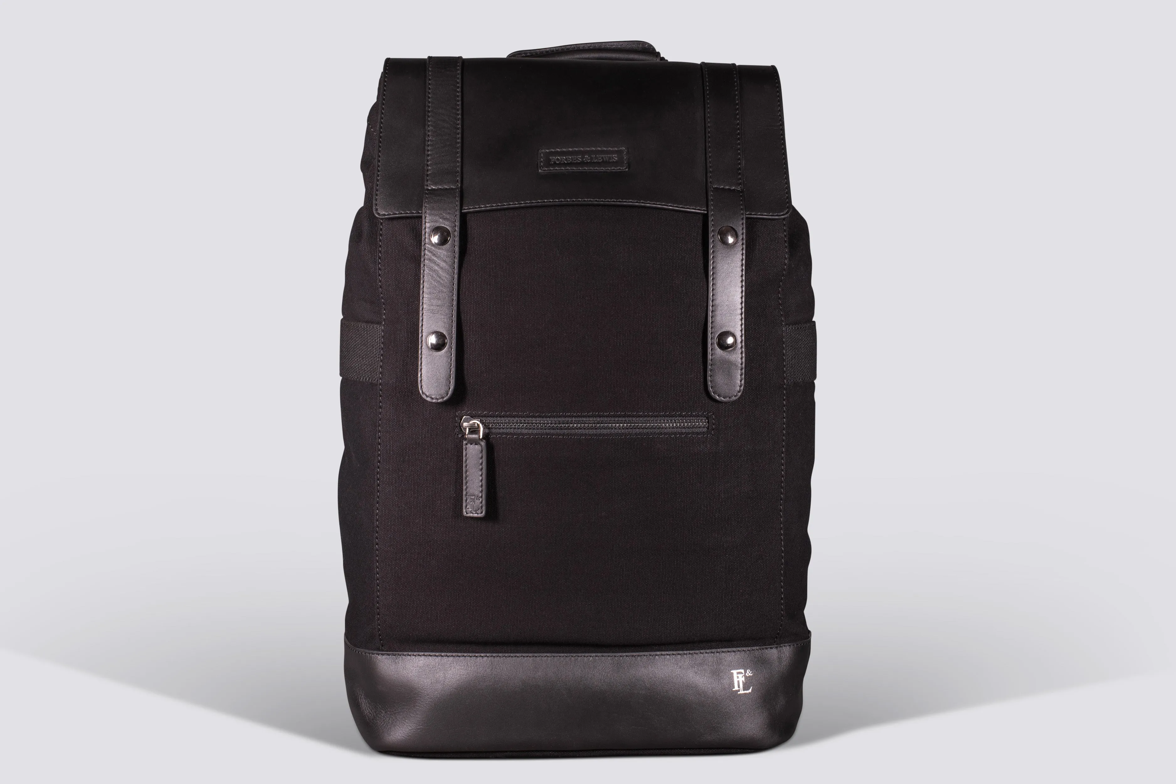 Rider Backpack | Black Waxed Canvas