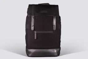 Rider Backpack | Black Waxed Canvas