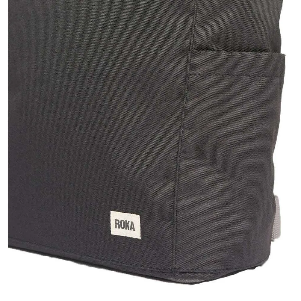 Roka Finchley A Large Sustainable Canvas Backpack - Ash Grey