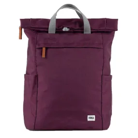 Roka Finchley A Large Sustainable Canvas Backpack - Sienna Burgundy