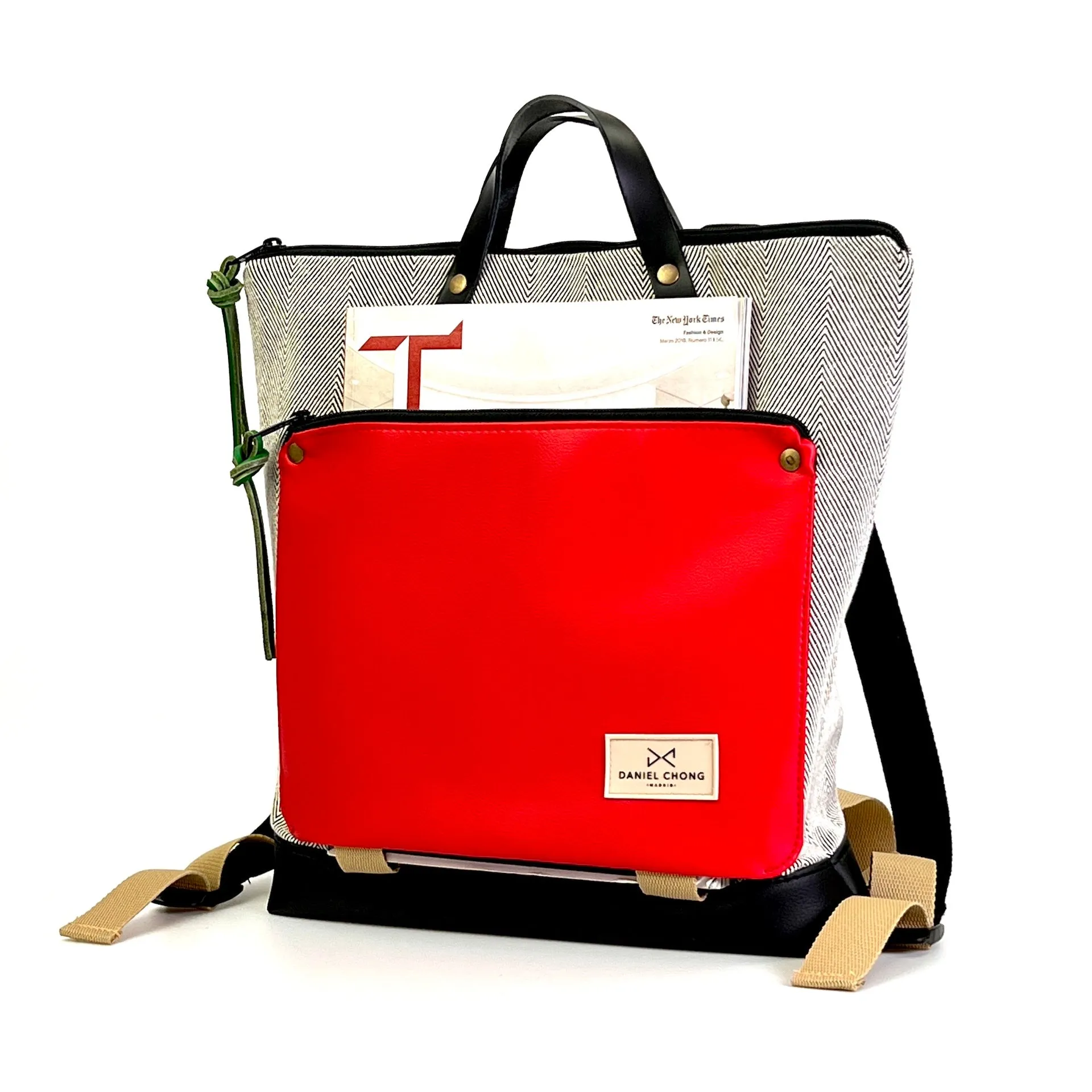 Square Book Holder Backpack - Canvas