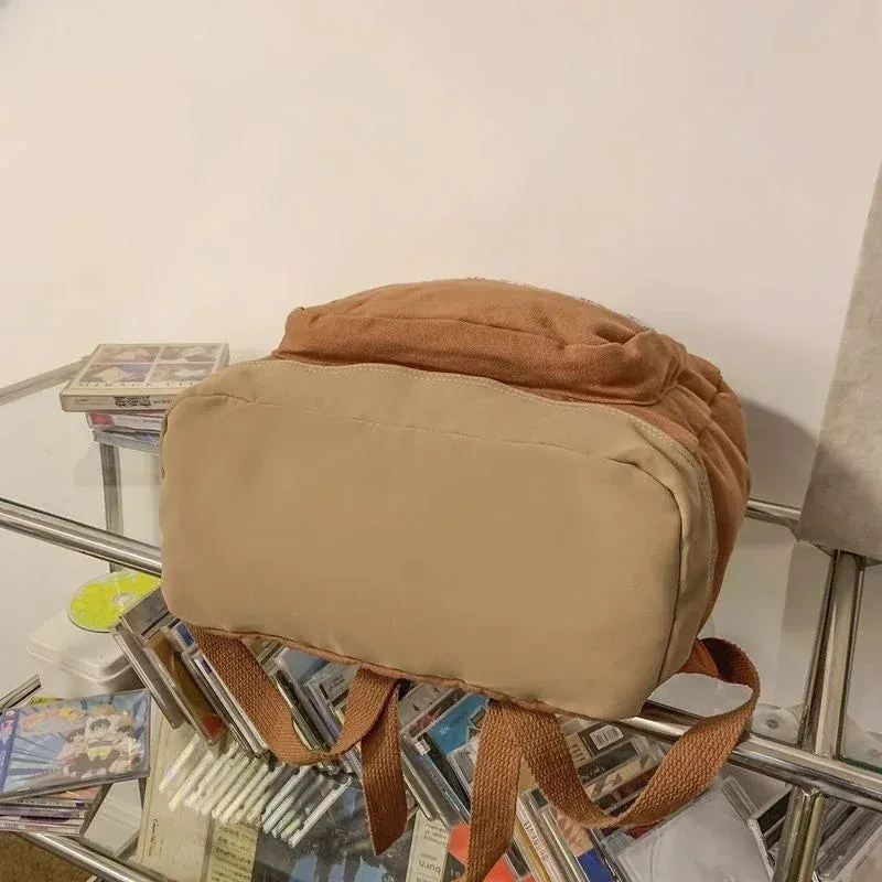 UAKISS  -  Washed Canvas Backpack New High School Student Backpacks