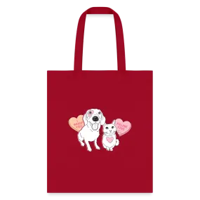 Valentine Hearts Tote Bag